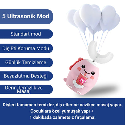 Toothy 360 Kids | Çocuklar İçin Otomatik Diş Fırçası – Hızlı ve Derin Temizlik
